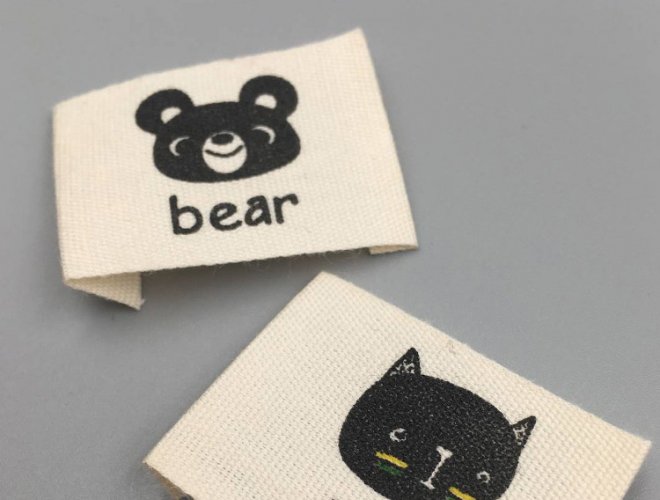 Custom wash tag Lovely Children's wash label wash labels for clothing tags