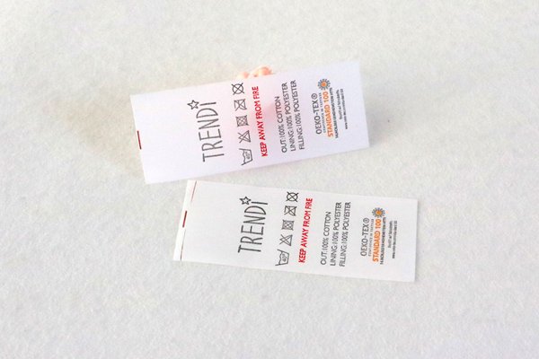 What is the wash label? Where is it used?